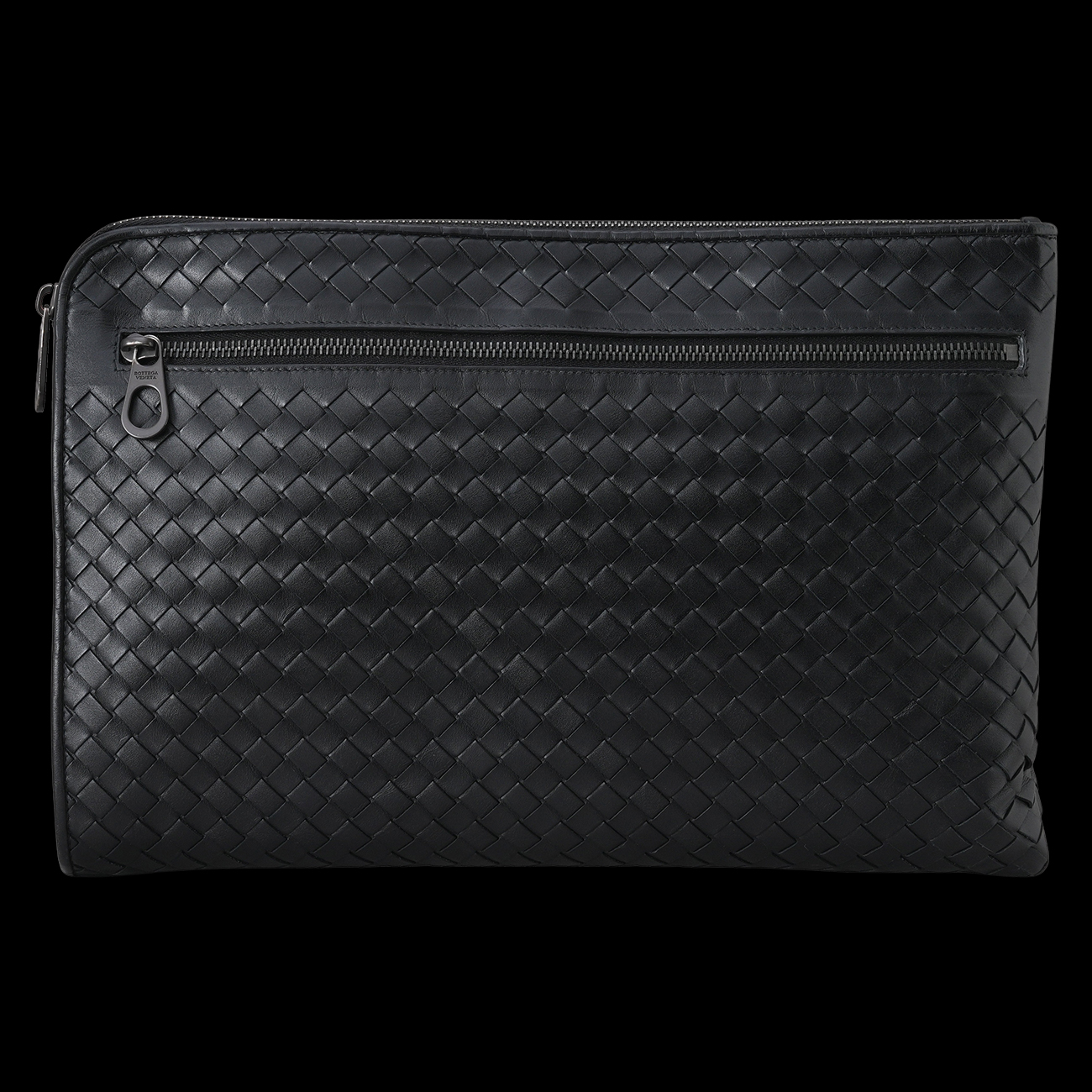 BOTTEGA VENETA(USED)보테가베네타 인트레치아토 클러치 블랙